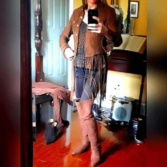 Over.the knee brown boots - Picture 8 of 8